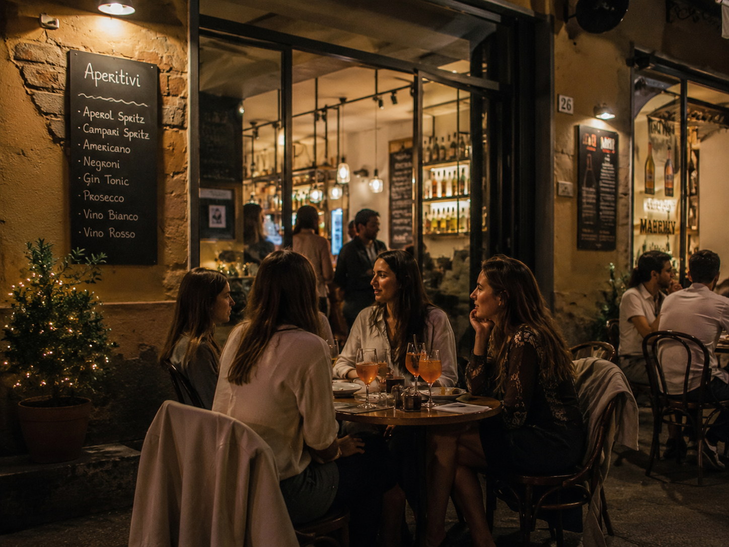Ingresso accogliente di un ristorante mediterraneo